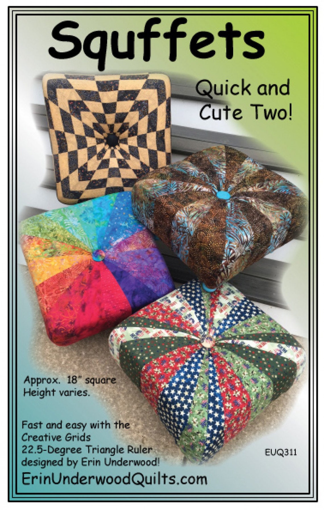 Squffets Pattern by Erin Underwood Quilts Etsy
