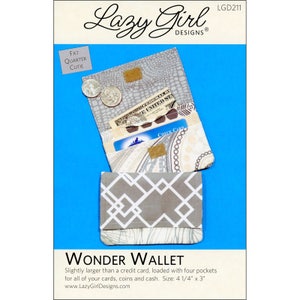 ¡OFERTA! Patrón de billetera Wonder de Joan Hawley de Lazy Girl Designs