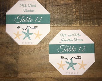 RESERVED LISTING for Rebecca and Bob - Green and Gold Starfish Badges