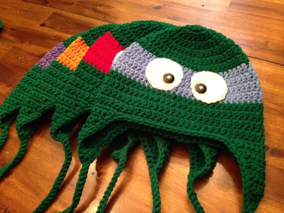 Crochet Hat Ninja Turtles | Etsy