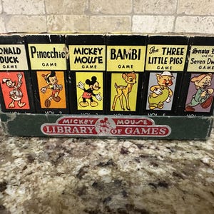 Mickey Mouse Library of Games - Etsy