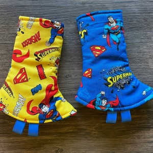 Chupetes de esquina reversibles listos para enviar para Tula Happy Baby Ergo y Lillebaby, Super Hero Prints, Artipoppe Suckpads