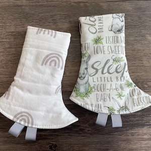 Ventosas reversibles de esquina listas para enviar para Tula Happy Baby Ergo y Lillebaby, estampados de animales de granja y arcoíris, ventosas Artipoppe