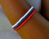 Red white and blue friendship bracelet patterns Clearance