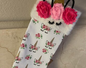 Unicorn Christmas stocking holiday gift
