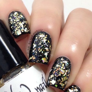 Golden Star Gold Glitter Holographic Iridescent Glitter Nail Polish