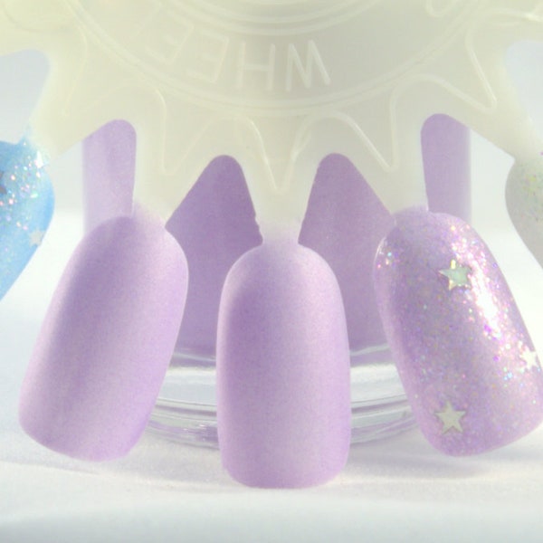 Unicorn Twinkle - Matte Lavender Nail Polish, Spring nail polish, pastel nails, vegan, handmade, indie nail polish