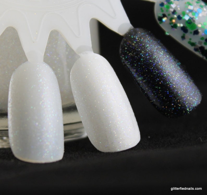 Opal Fire Iridescent Opal Glitter Nail Polish Aurora Etsy