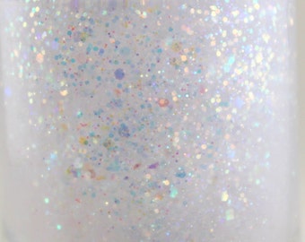 Diamond Ring - Opal Glitter Iridescent Nail Polish Aurora Borealis nail 5 free nail polish handmade indie nail vegan cruelty free