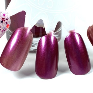 Bougainvillea - Burgundy wine nail polish, berry nail polish, handmade indie nail polish, vegan nail polish,