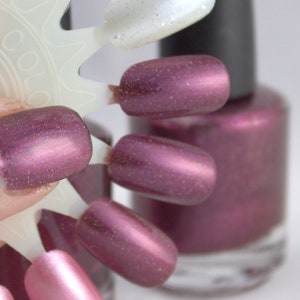 Garnet - Burgundy wine nail polish, holo glitter nail polish, handmade indie nail polish, vegan nail polish,