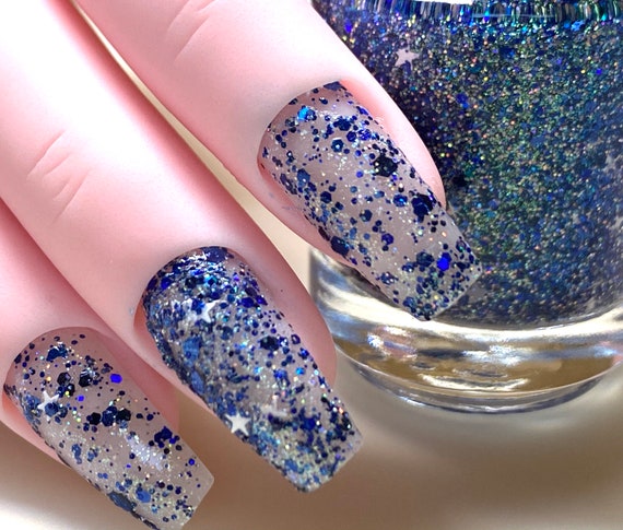 Midsummer Dream Navy Blue Nail Polish Midnight Blue Glitter - Etsy Midsummer Dream Navy Blue Nail Polish Midnight Blue Glitter - Etsy
