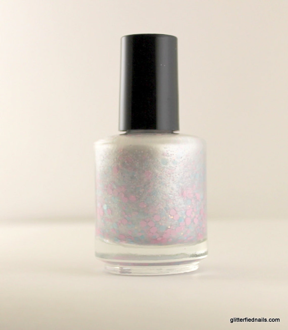 Baby's Breath Pearl White Blue Pink Glitter Nail Polish Etsy
