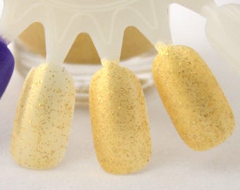 Midas Touch - vernis à ongles à paillettes en or jaune, vernis à ongles doré, paillettes dorées, fait à la main, vernis à ongles végétalien, vernis à ongles indépendant