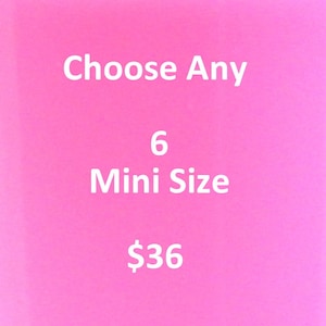 6 nail polish set mini glitter nail polish mix and match Handmade Indie Nail Polish 5 free nail polish vegan cruelty free nail polish