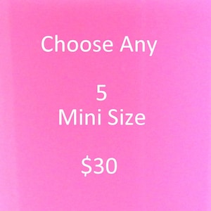 5 pc mini nail polish set 5 free nail polish glitter nail polish handmade nail polish indie nail polish vegan cruelty free polish