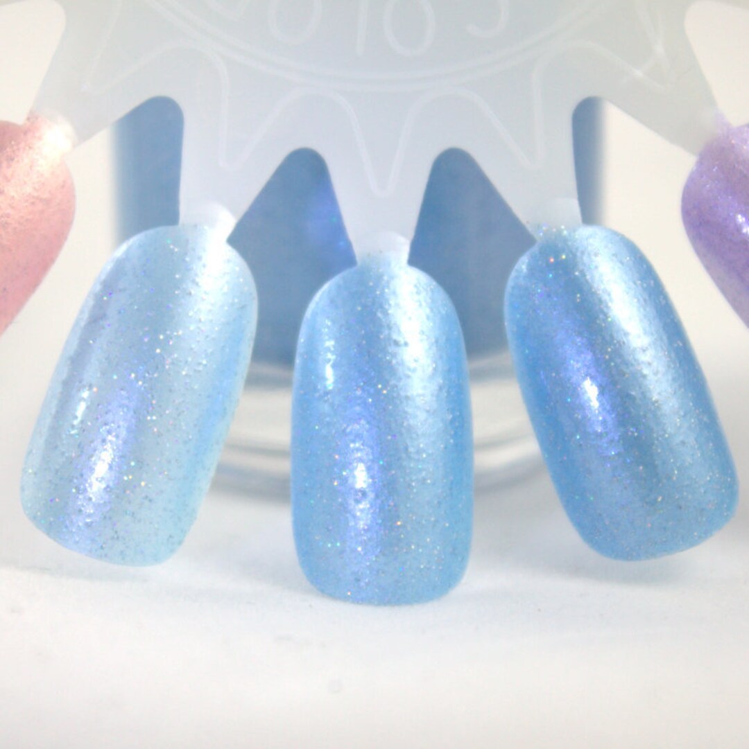 Hydrangea Pastel Blue Nail Polish, Spring Nails, Easter Polish, Pastel