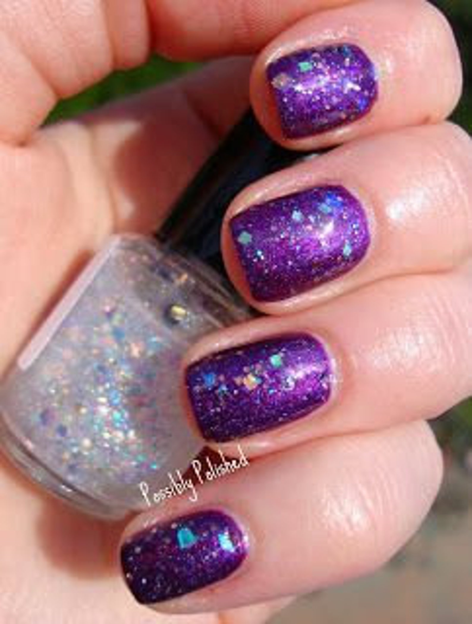 Diamond Ring Opal Glitter Iridescent Nail Polish Aurora - Etsy