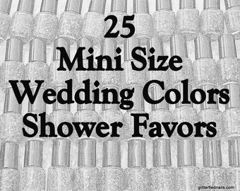 Personalized wedding favor Custom Wedding Colors Bridal Shower Favors 5 free nail polish vegan cruelty free