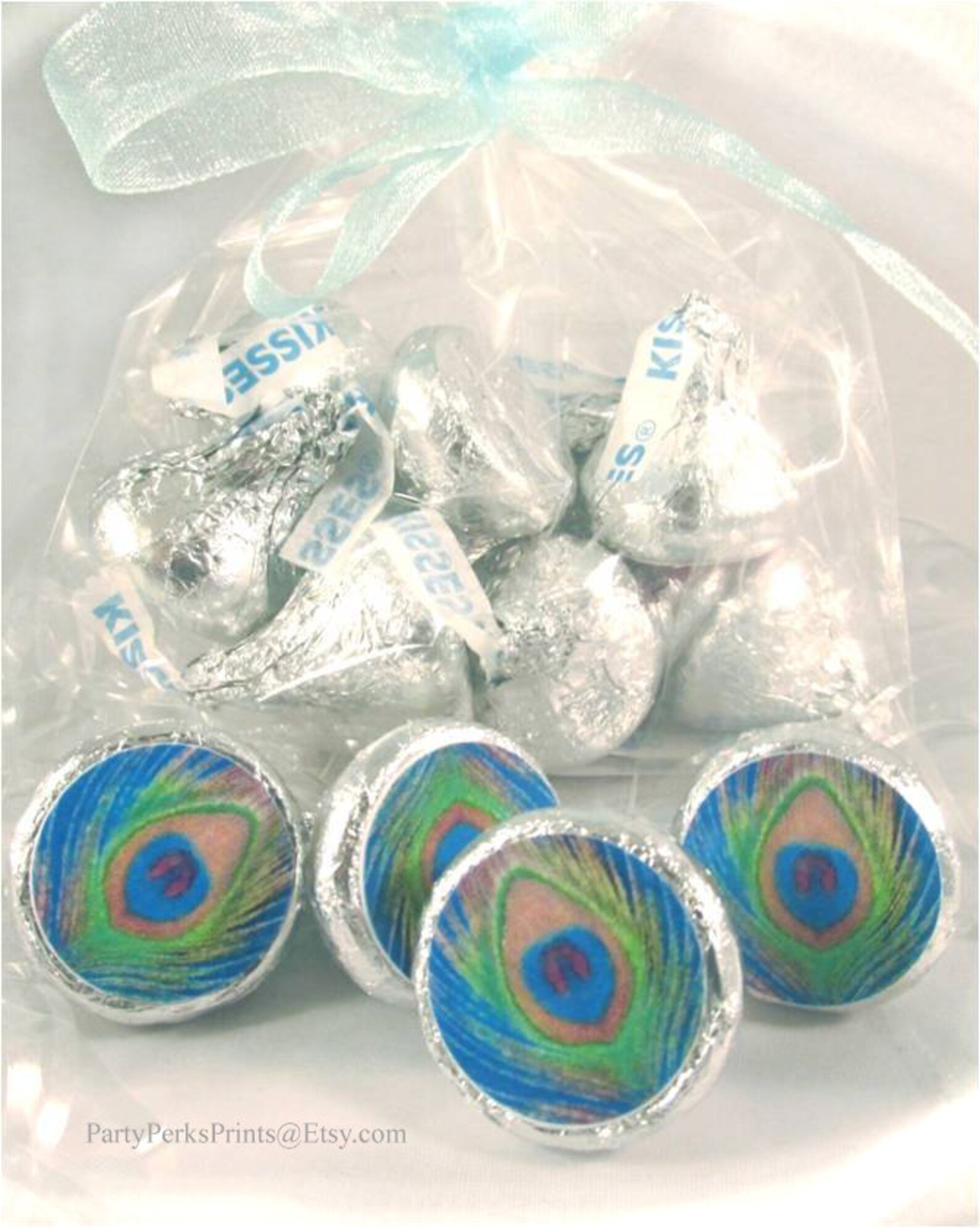 Peacock Wedding Favors Bridal Shower Party Favors Stickers Etsy