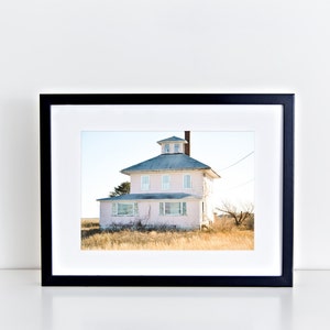 Plum Island Pink House Fine Art Photography - New England Massachusetts Coastal Landmark Landscape Home Decor Wall Art