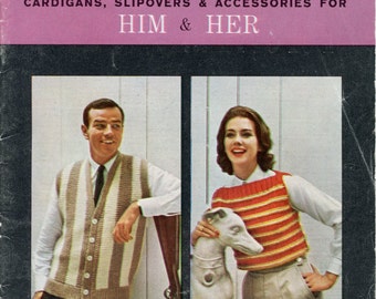 Vintage knitting patterns, downloadable pdf, Sweaters, Cardigans and more!