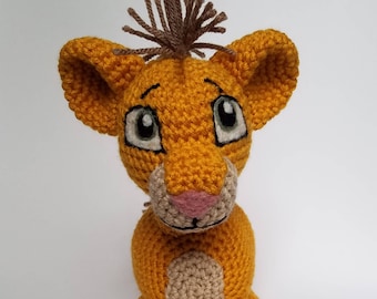 Wzór na szydełkowe małe lwiątko