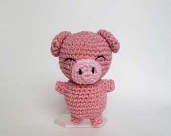 wzór na szydełkową świnię