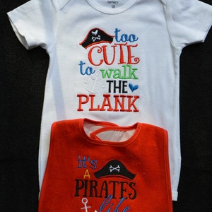 Anime Fleece Baby Bib Pirate 