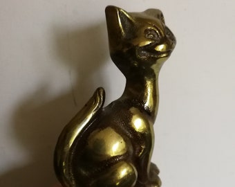 Vintage Brass cat figurine