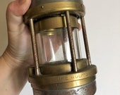 Miner 39 s Railway Post office Lamp paraffin davy lamp The Wolf brass and steel