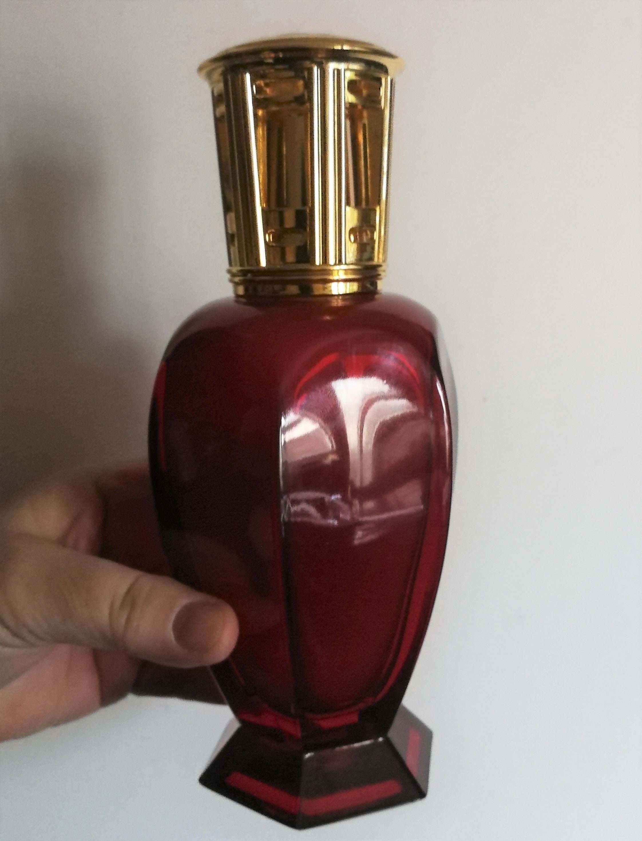 80s Lampe Berger Fragrance Lamp Red Glass Fragrance Lamp - Etsy