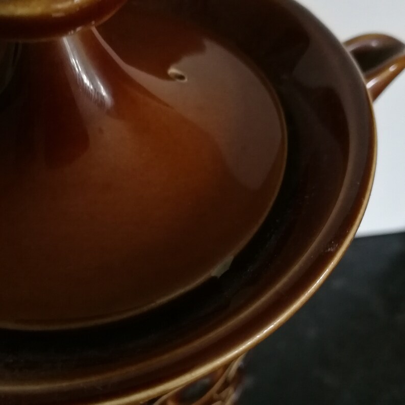 Portmeirion retro 1964 Portmeirion treacle colour Jupiter pattern pottery coffee pot