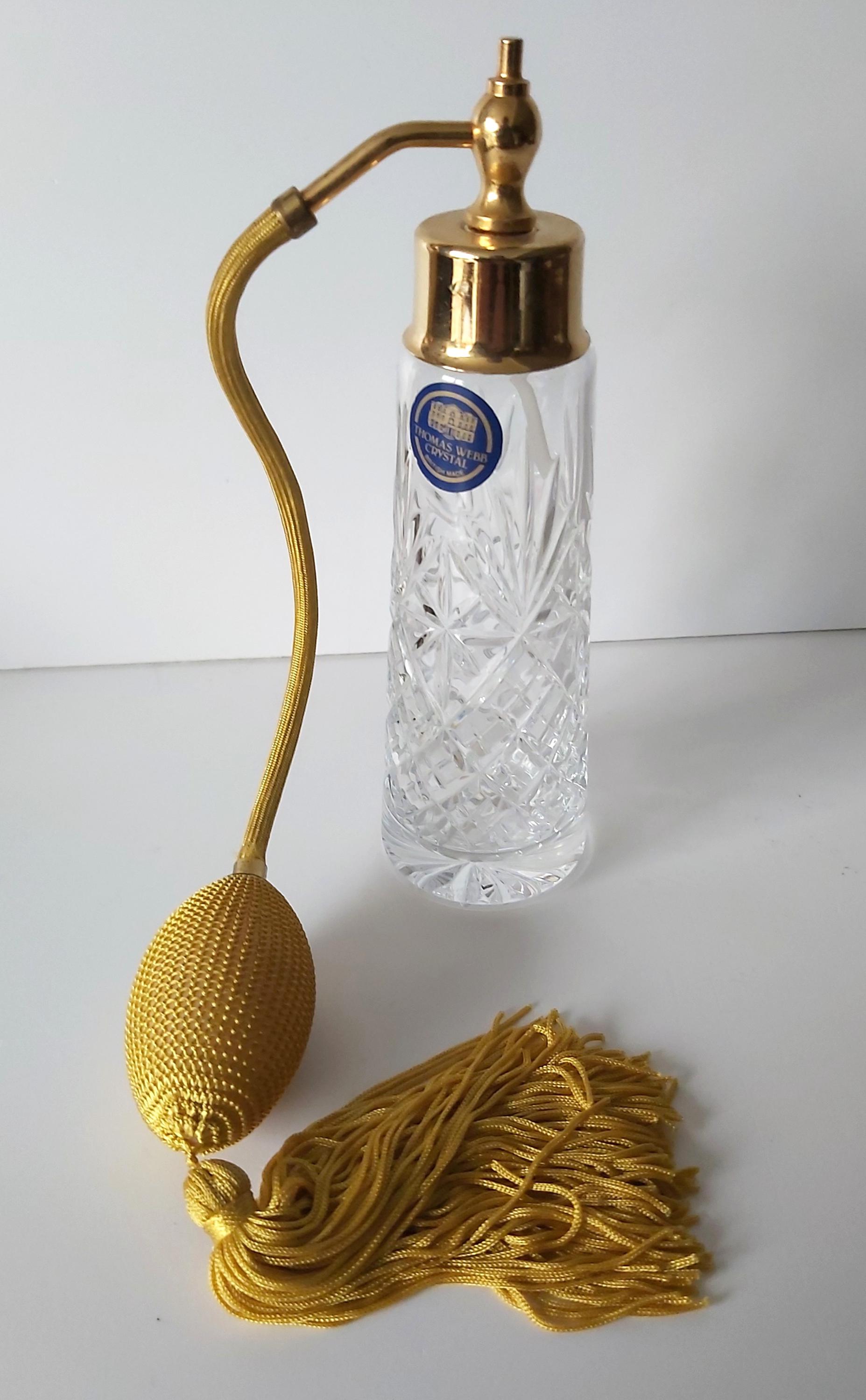 Thomas Webb Glass Perfume Bottle - Etsy Sweden