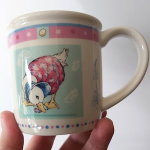 Wedgwood china Beatrix Potter baby's keepsake child's mug cup ideal gift featuring Jemima Puddleduck