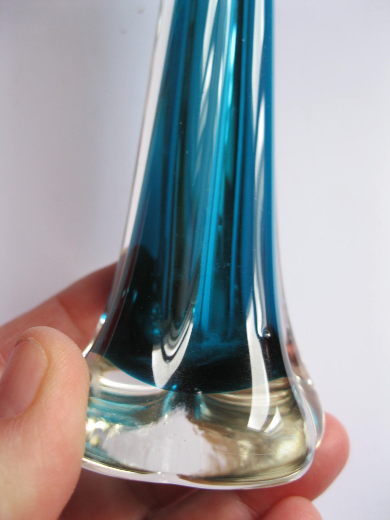 Pair of vintage Murano glass bud vases Etsy