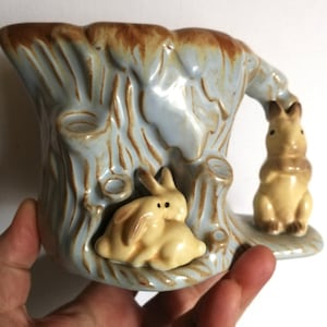 Vintage Hornsea Pottery Fauna Rabbit Jug, Creamer, 1960s , Collectible Excellent condition