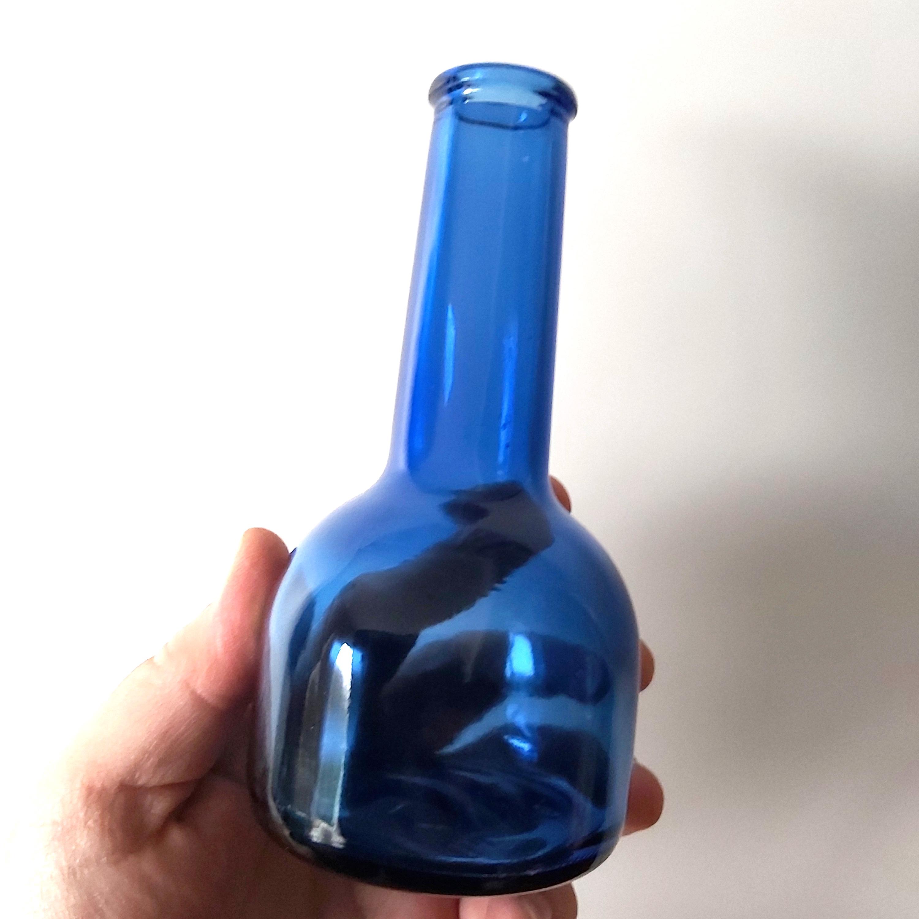 小型のヴィンテージ コバルトブルー ガラス製薬瓶 - Etsy 日本