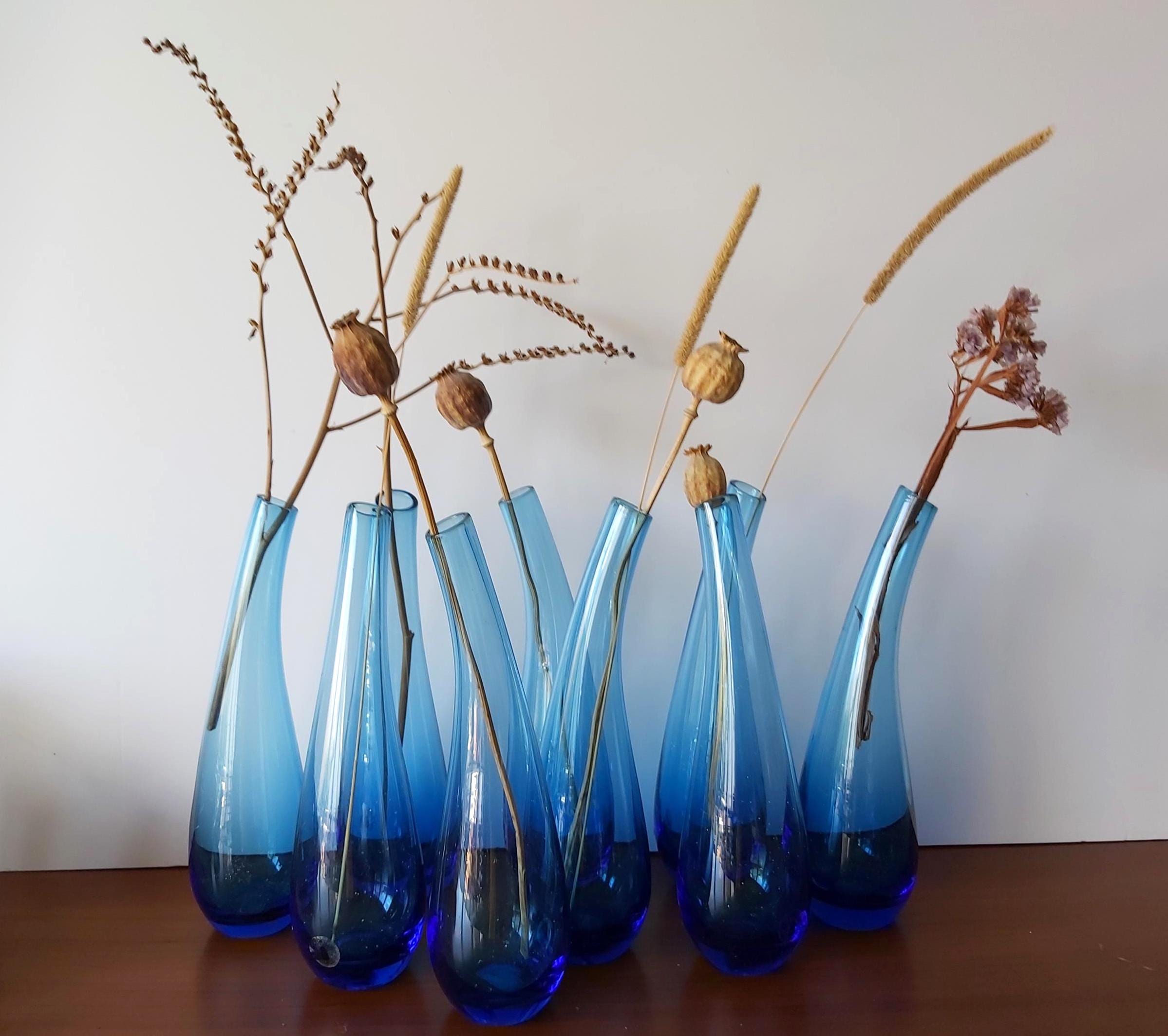 Blue ikea vase