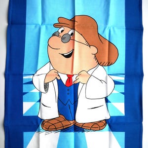 Paño de cocina vintage Tetley: algodón coleccionable sin usar