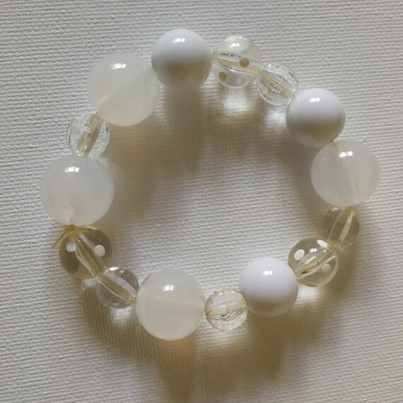 White shop plastic bracelet