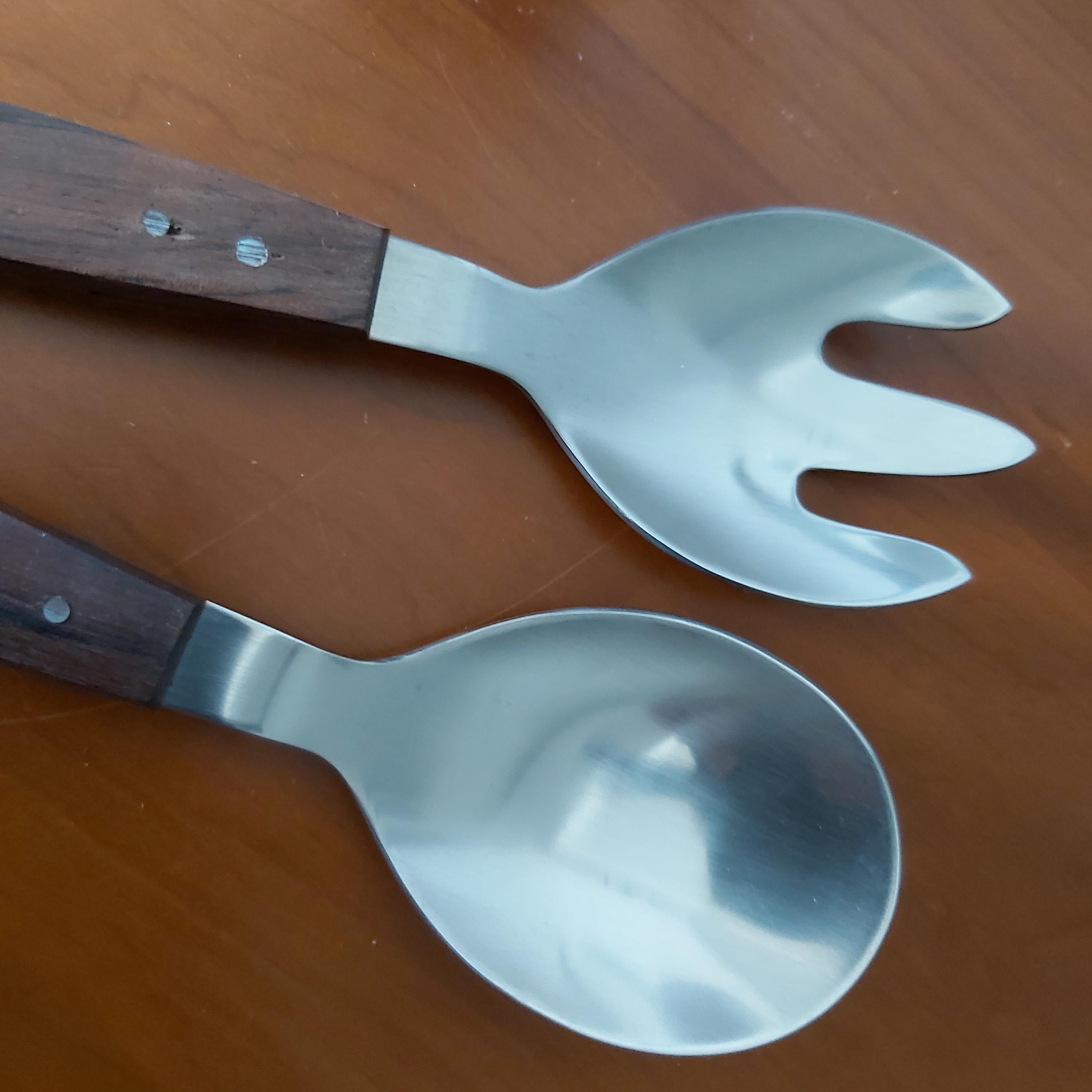 Vintage Stainless Steel Salad Servers - Etsy Canada