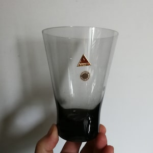 sehr stylisch Vintage Retro Mid Century Modern rauchgrau siebziger Retro Glas