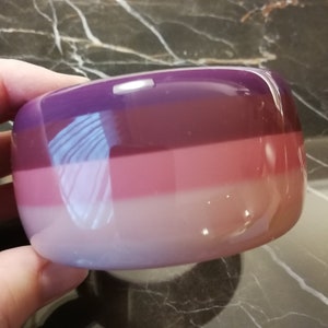 Stripey stripes chunky plastic bangle