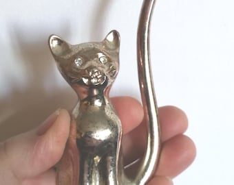 Ring Baum - Retro Vintage Katzenring Baum KITSCH Vintage