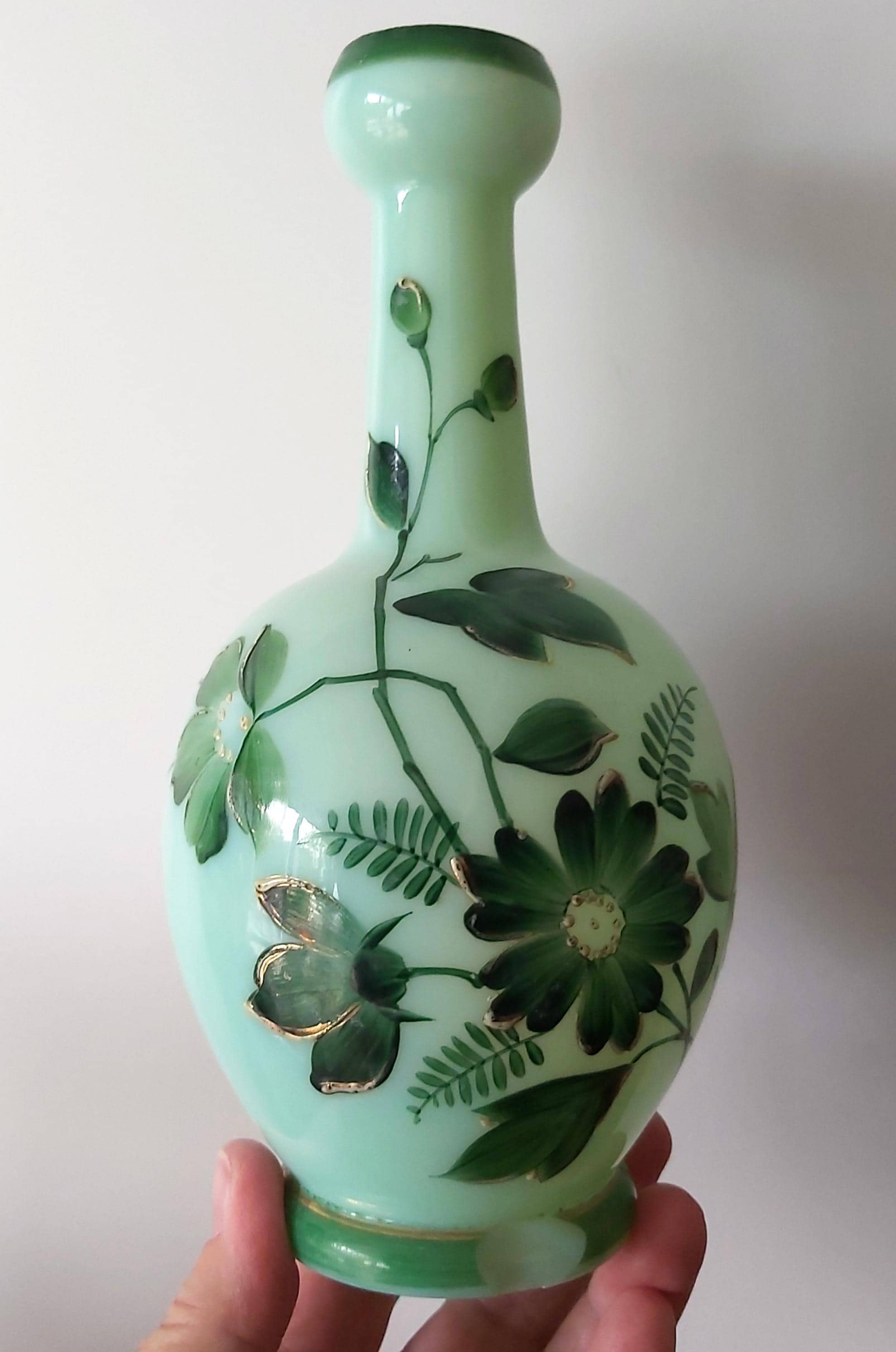 Mint green vase