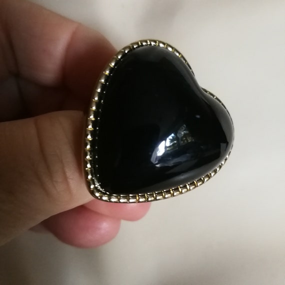 Plastic heart hotsell ring