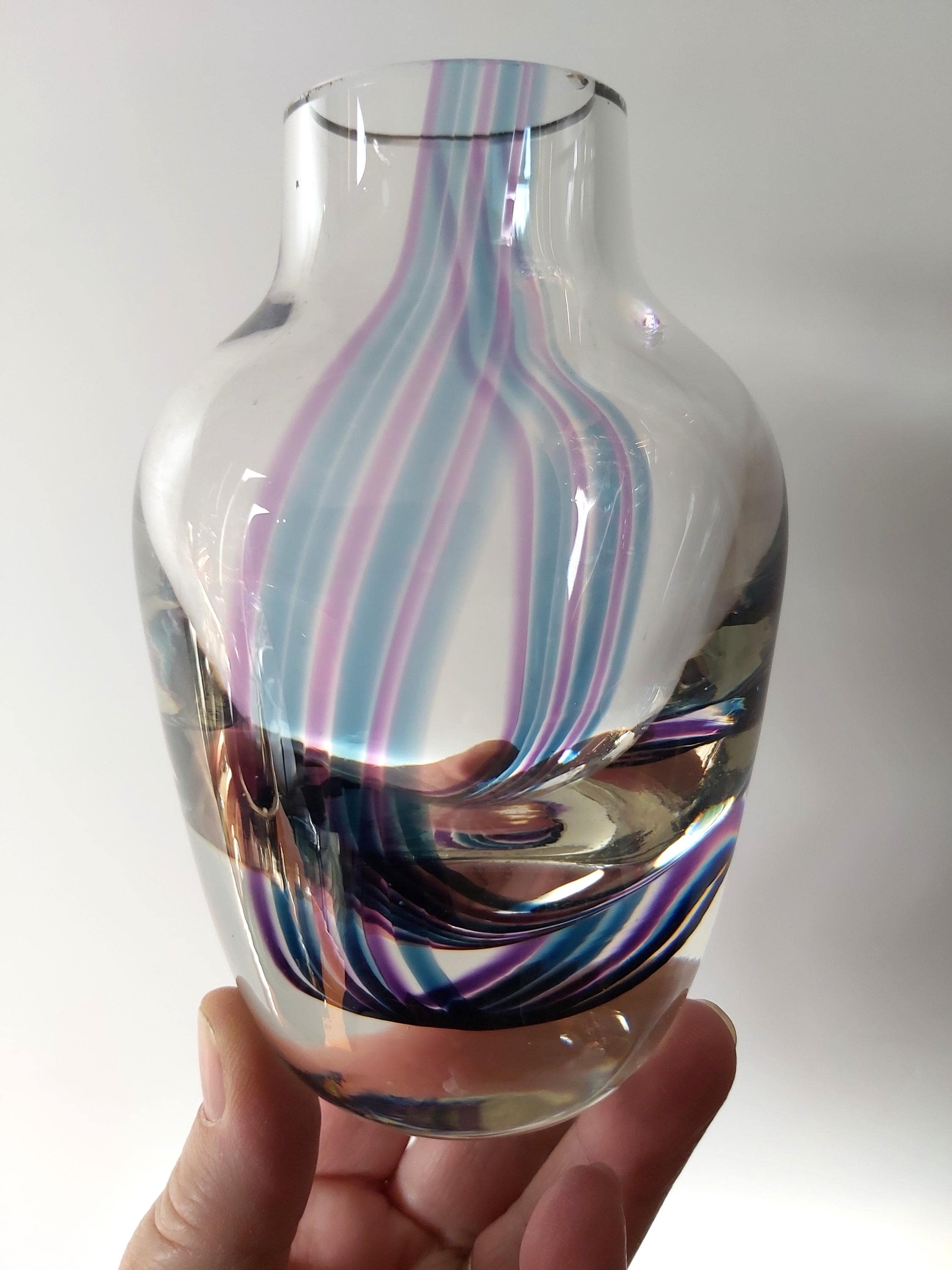 Caithness Glass Vase - Etsy UK