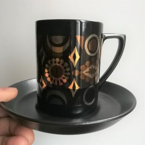 Portmeirion - Vintage Portmeirion coffee cup and saucer in the hard to find Arabian Brocade pattern in perfect condition