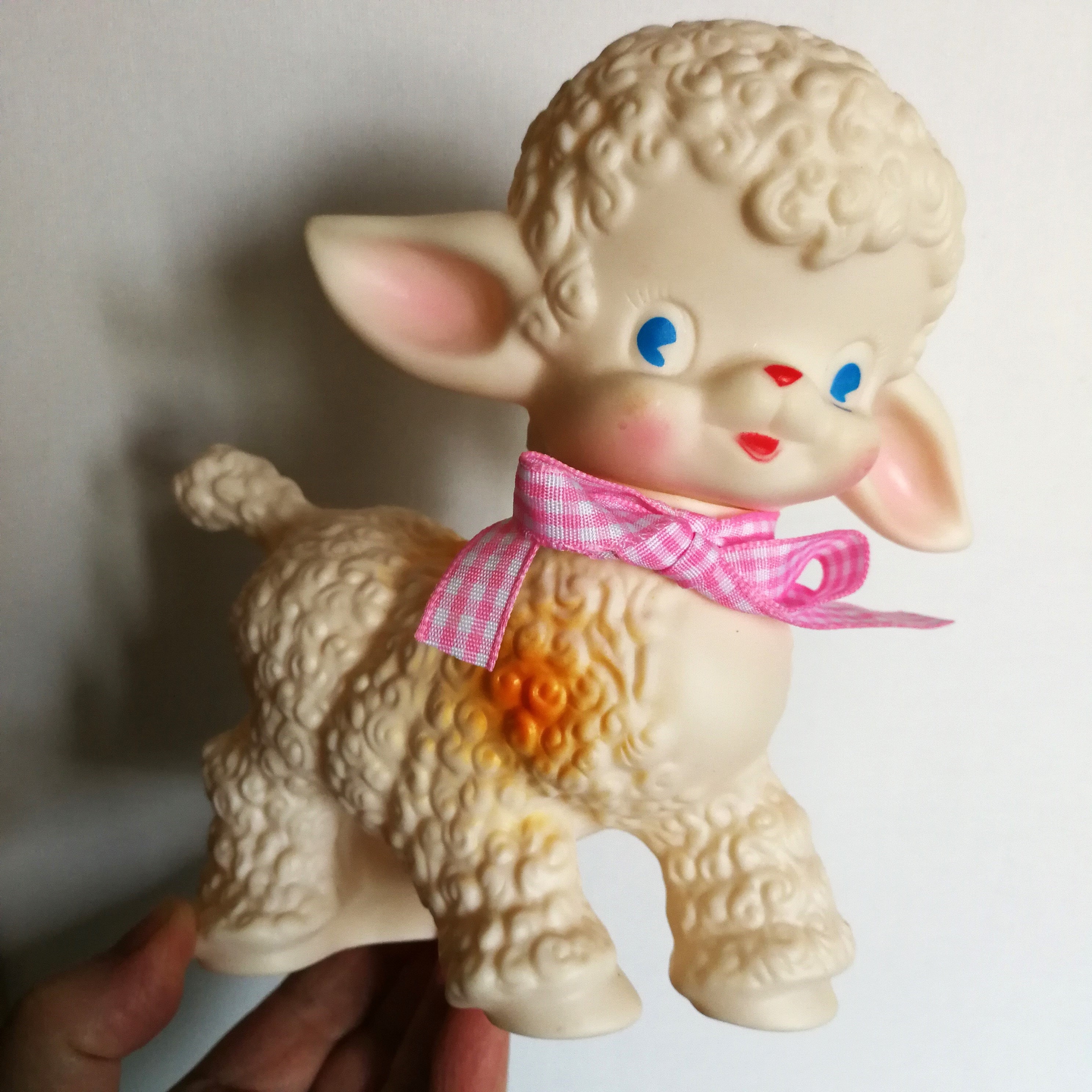 Vintage Style Kitsch Lamb Squeak Toy, Retro Nursery Decor - Etsy